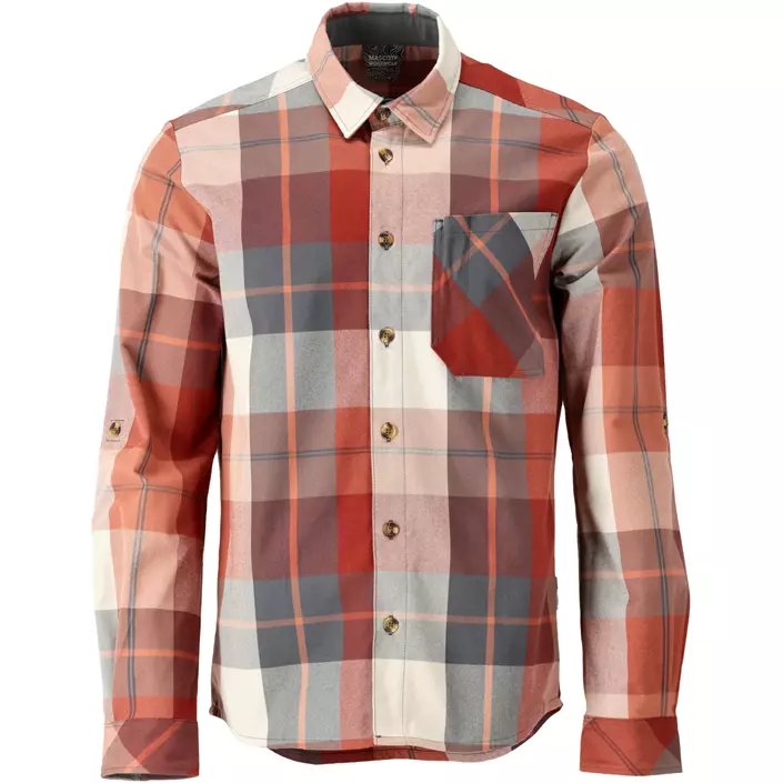 Mascot Customized flannel shirt, Autumn red, large image number 0