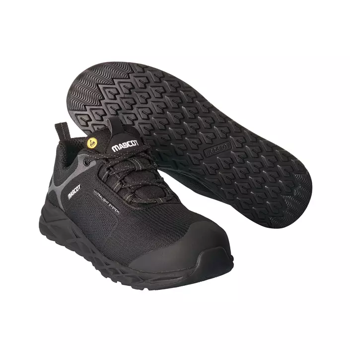 Mascot Carbon Ultralight safety shoes SB P, Black/Dark Antracit, large image number 0