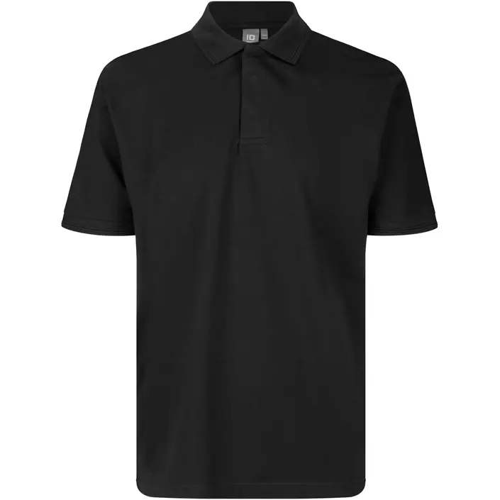 ID PRO Wear Polo T-shirt med trykknapper, Sort, large image number 0