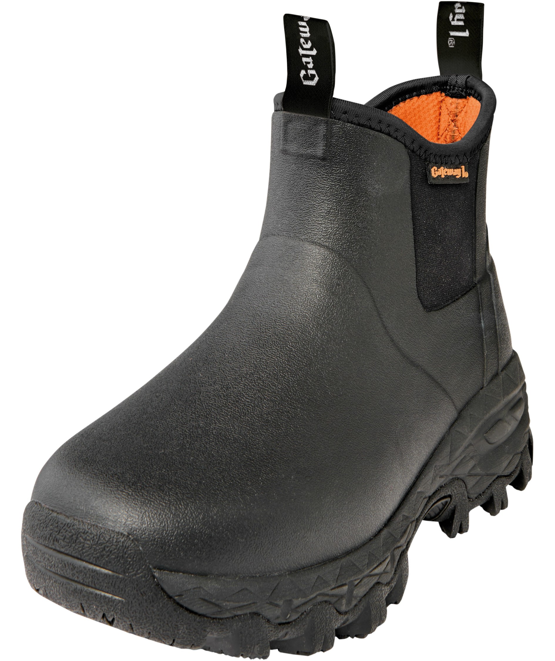 Gateway1 Woodwalker 7" rubber boots, Black, Black, swatch
