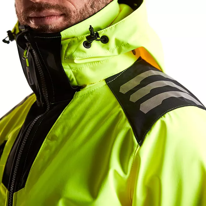 Blåkläder softshelljacka, Varsel Gul/Svart, large image number 6