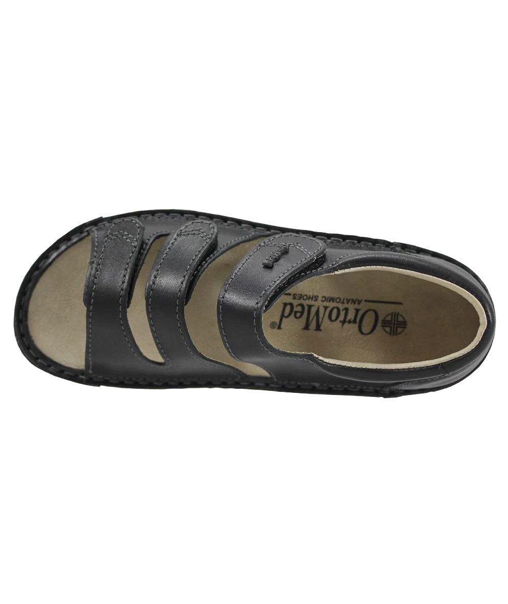 OrtoMed Orthopedic Rehabilition therapy sandals, Black, large image number 4
