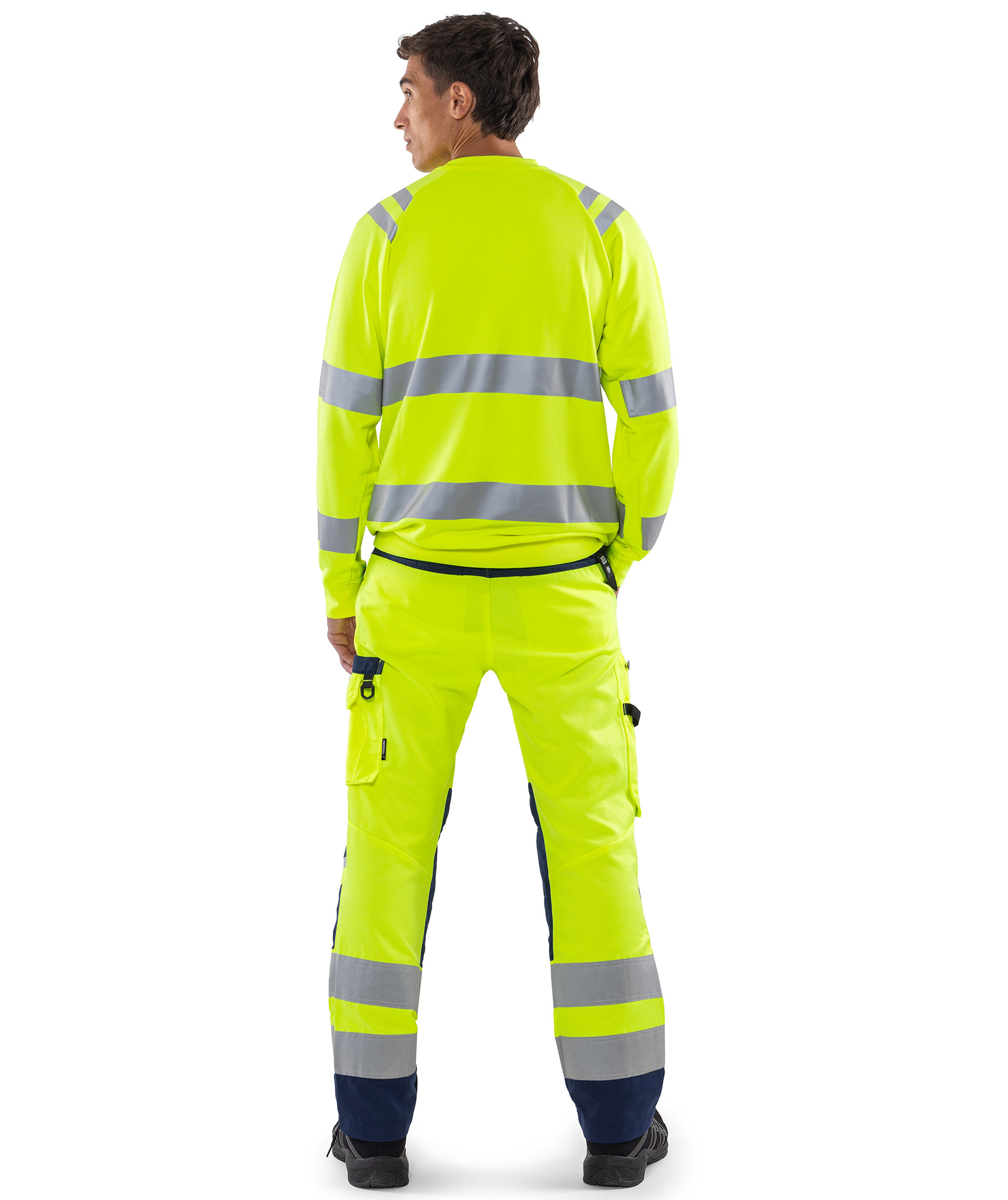 Fristads sweatshirt 7862 GPSW, Hi-Vis Yellow, large image number 3