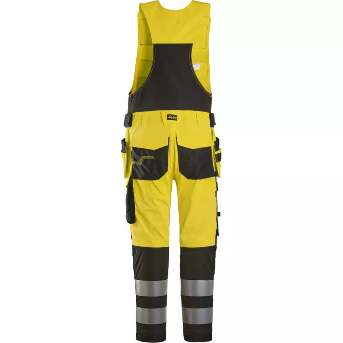 Snickers håndverks helbukse 6013, Hi-vis Gul/Svart, large image number 1
