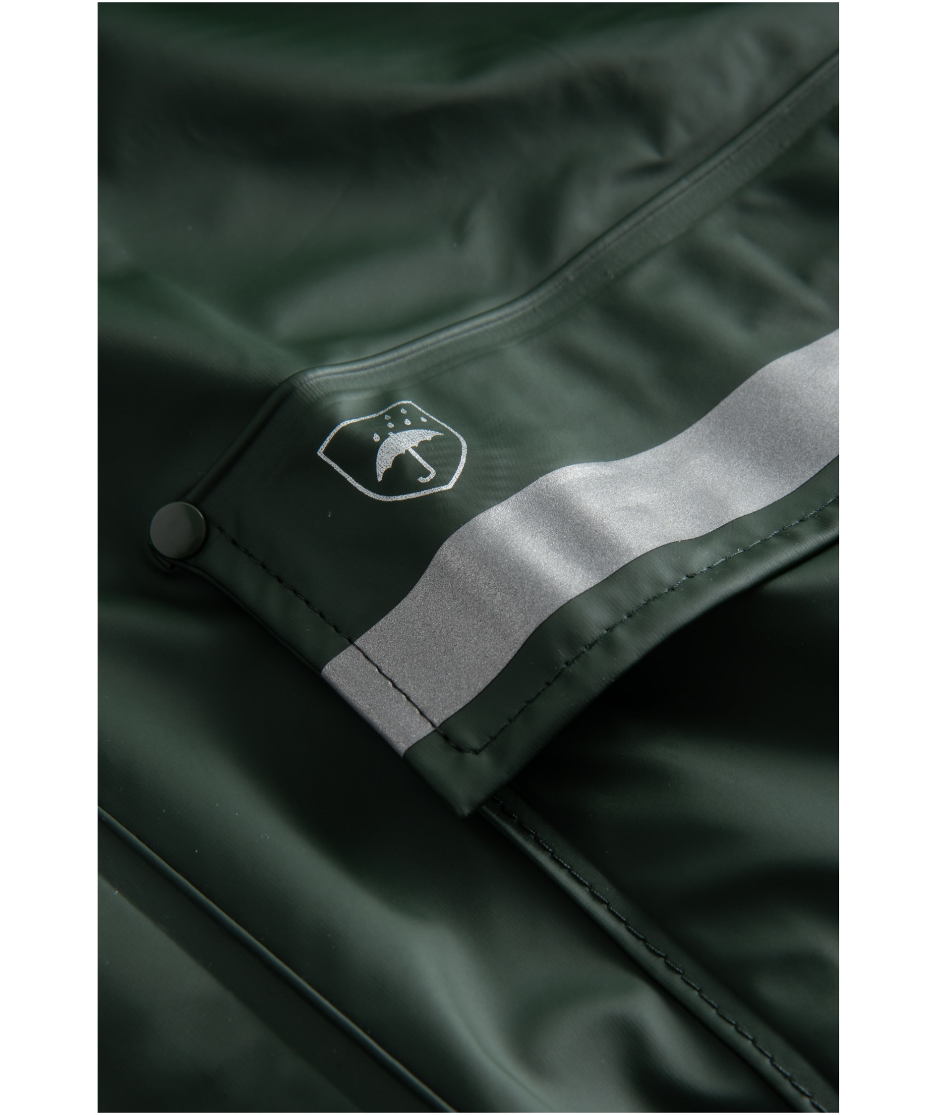 Lyngs&oslash;e PU rain jacket, Green, large image number 2