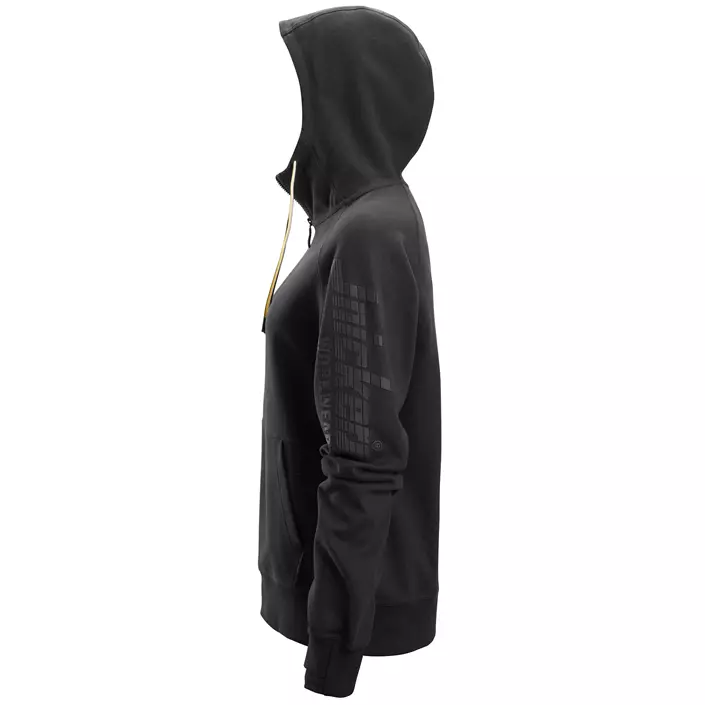 Snickers Logo women's hoodie with zipper 2877, Black, large image number 3