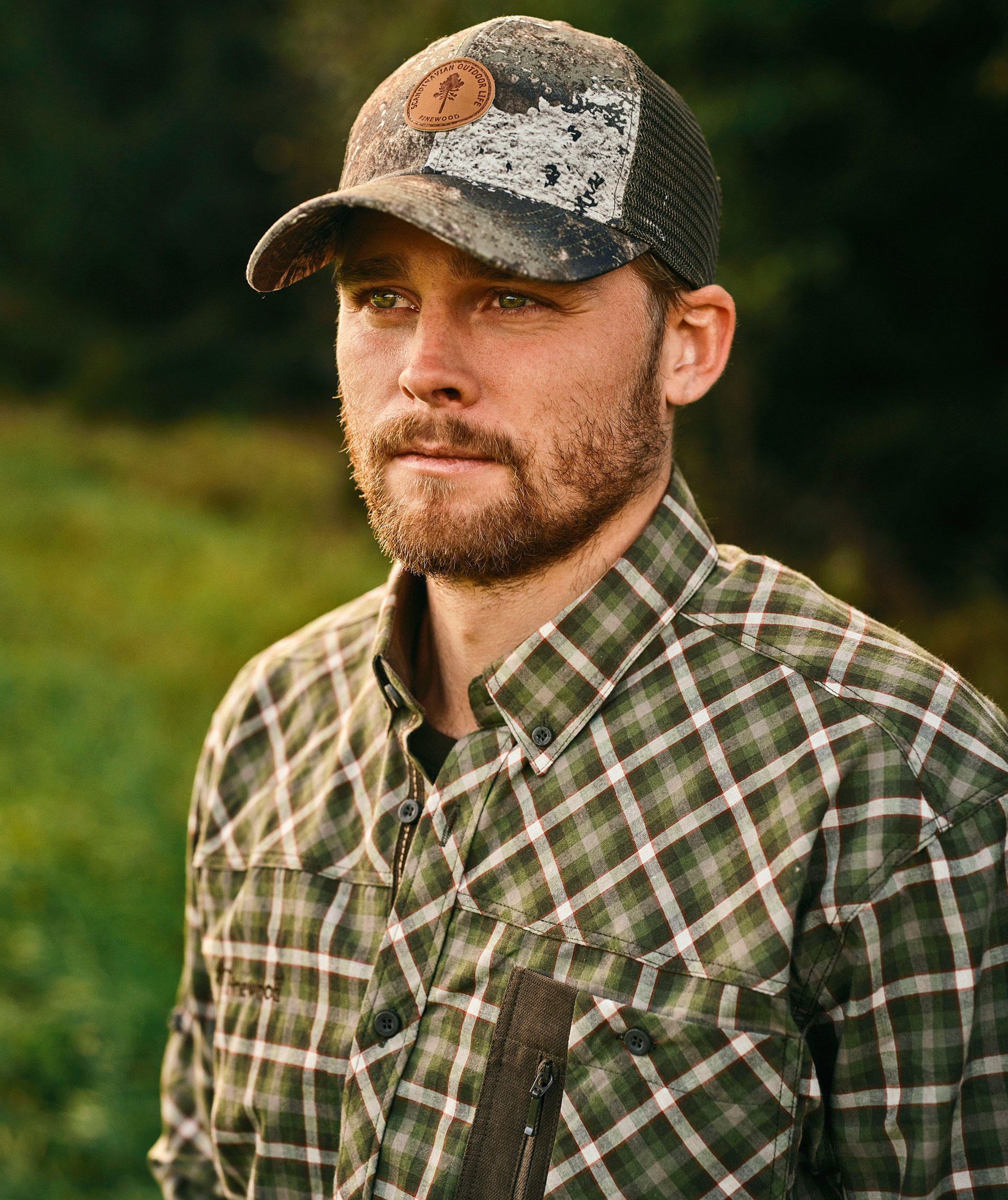 Pinewood Hunters Mesh kasket, Strata/Moss Green, Strata/Moss Green, large image number 1