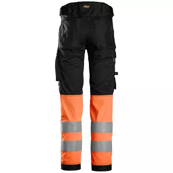 Snickers AllroundWork work trousers, Black/Hi-vis Orange