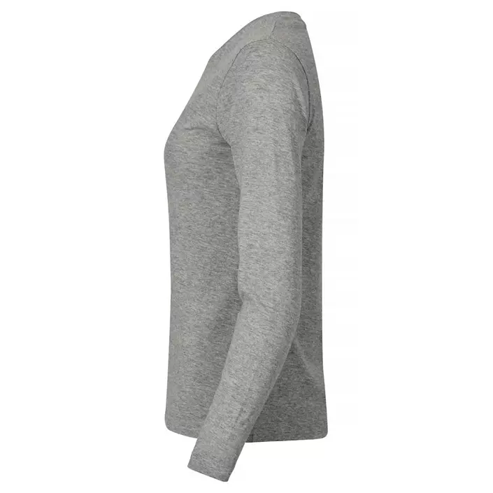 Clique Damen Premium Fashion langärmliges T-Shirt, Grey melange, large image number 2