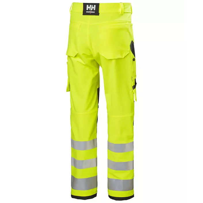 Helly Hansen Alna 4X work trousers full stretch, Hi-vis yellow/Ebony, large image number 2