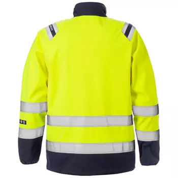 Fristads woman's softshell jacket 4076, Hi-Vis yellow/marine