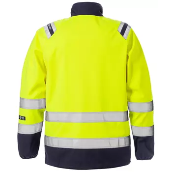Fristads Flamestat woman's softshell jacket 4076, Hi-Vis yellow/marine