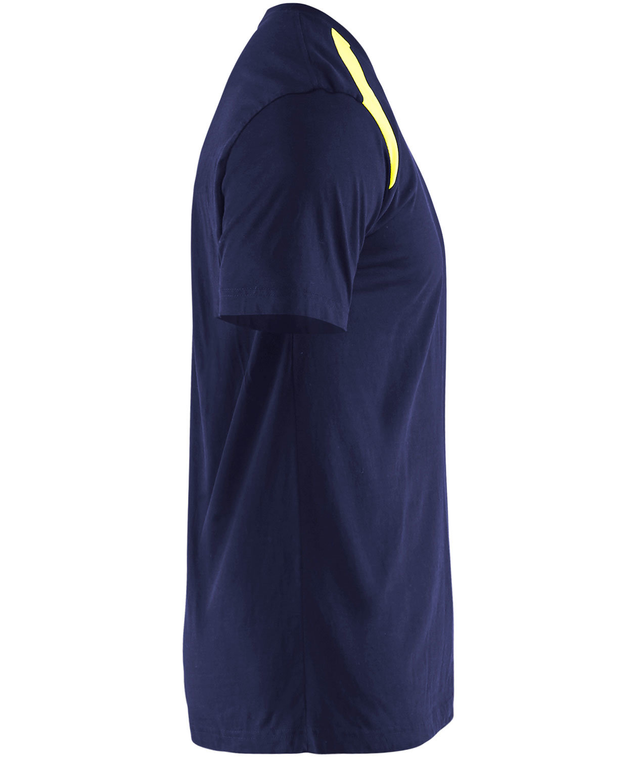 Bl&aring;kl&auml;der Unite T-shirt, Marine/Hi-Vis yellow