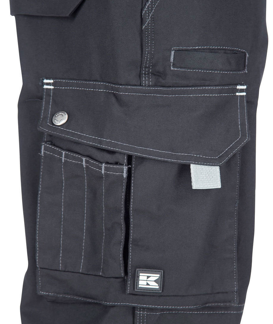 Kramp Original Light arbetsh&auml;ngselbyxa, Svart, large image number 3