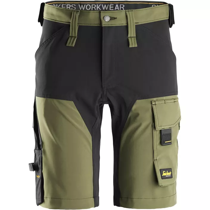 Snickers AllroundWork arbejdsshorts 6173, Khaki Green/Black, large image number 0