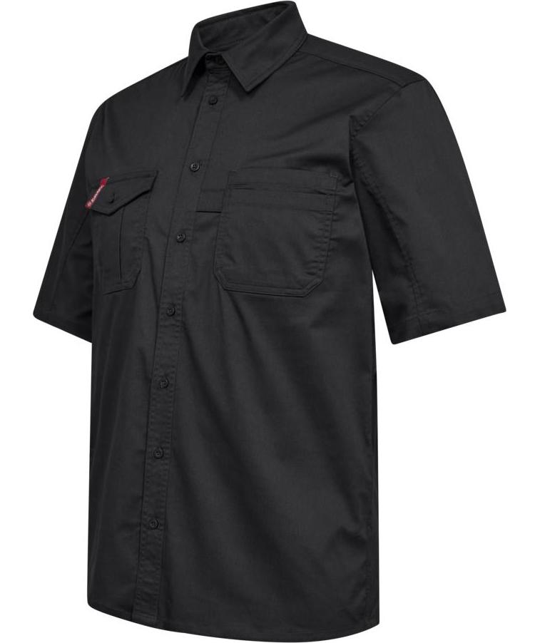 Engel Extend kort&aelig;rmet arbejdsskjorte, Anthrazitgrau, large image number 2