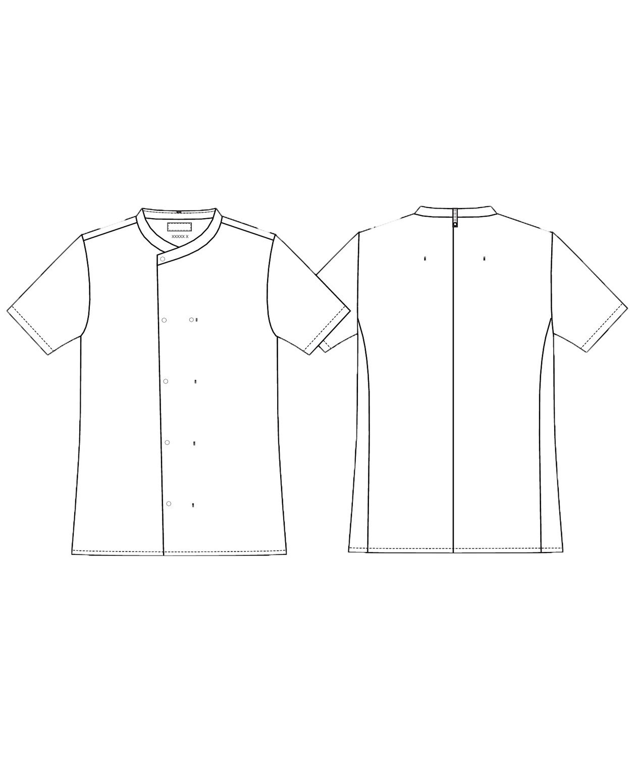 Kentaur  short-sleeved chefs-/server jacket, White, large image number 2
