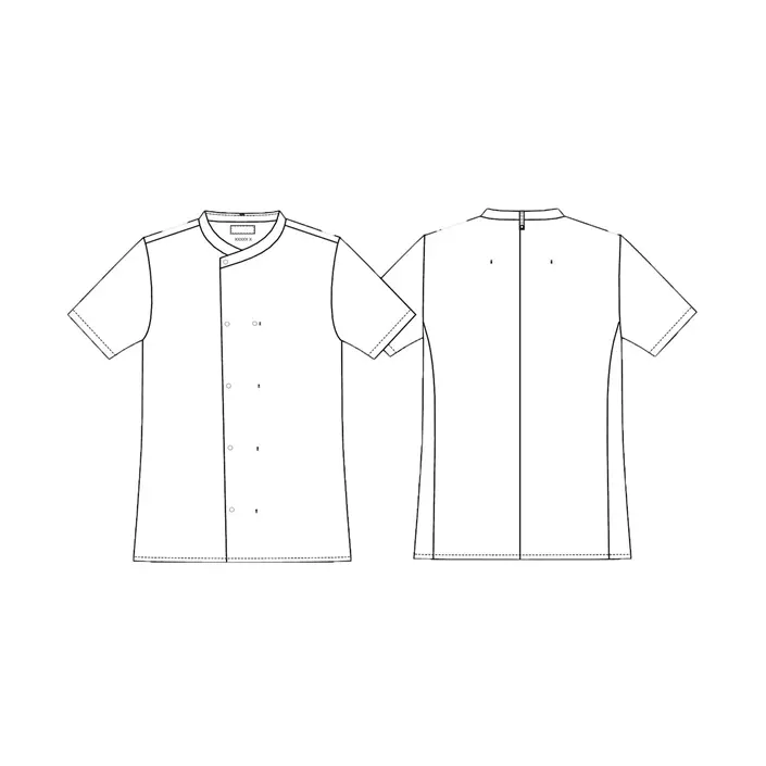 Kentaur  short-sleeved chefs-/server jacket, White, large image number 2