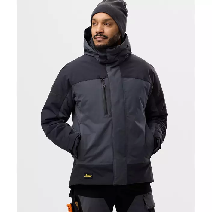 Snickers AllroundWork vinterjakke 1112, Steel Grey/Dark Steel Grey, large image number 1
