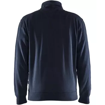 Blåkläder Unite Half-Zip sweatshirt, Mørk Marine/Hi-Vis Gul