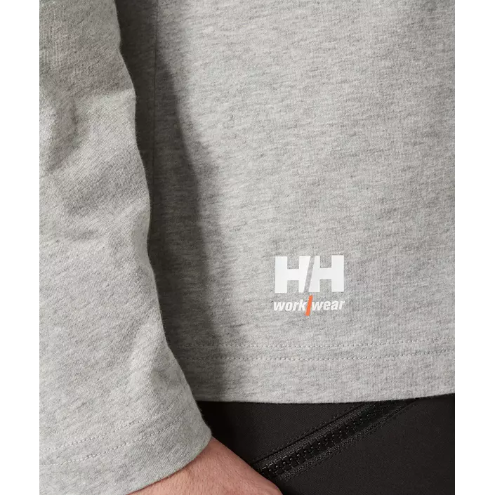 Helly Hansen Classic långärmad T-shirt, Grey melange, large image number 4