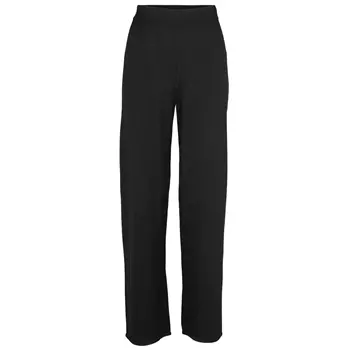 Basic Apparel Vera Wide women's trousers with merino wool, Black