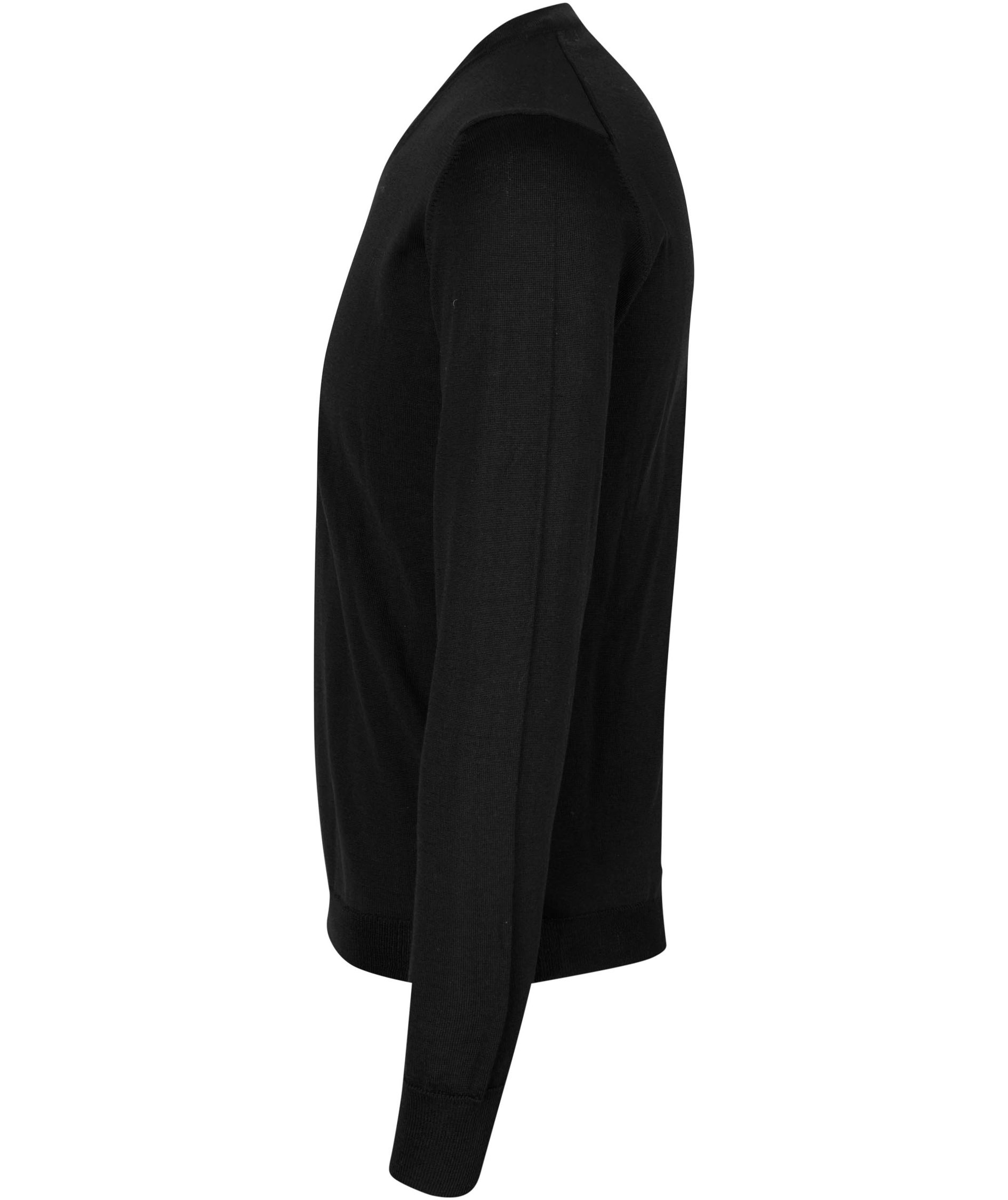 ID knitted pullover with merino wool, Black, large image number 4