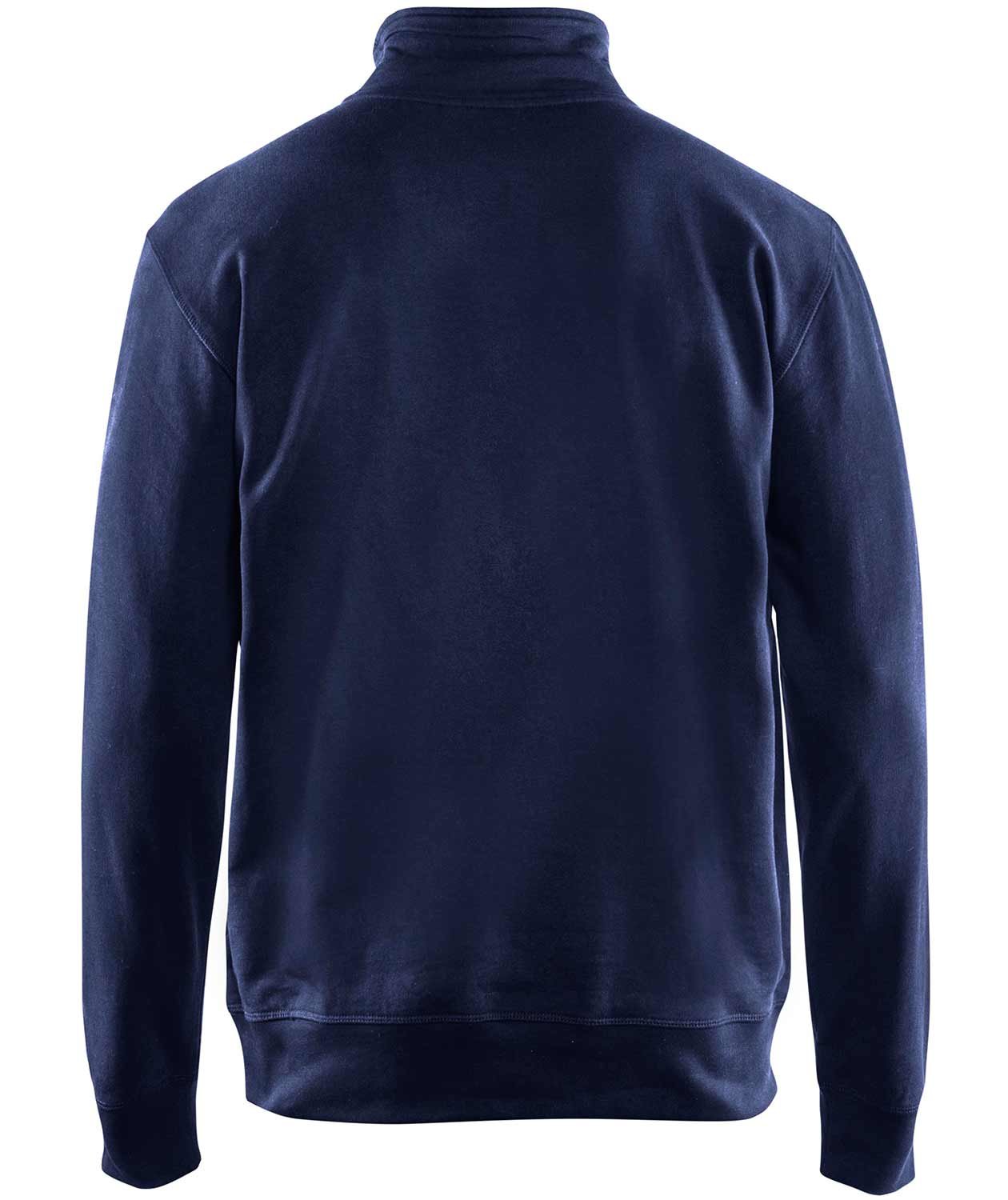 Bl&aring;kl&auml;der sweatshirt med kort glidel&aring;s, Marine