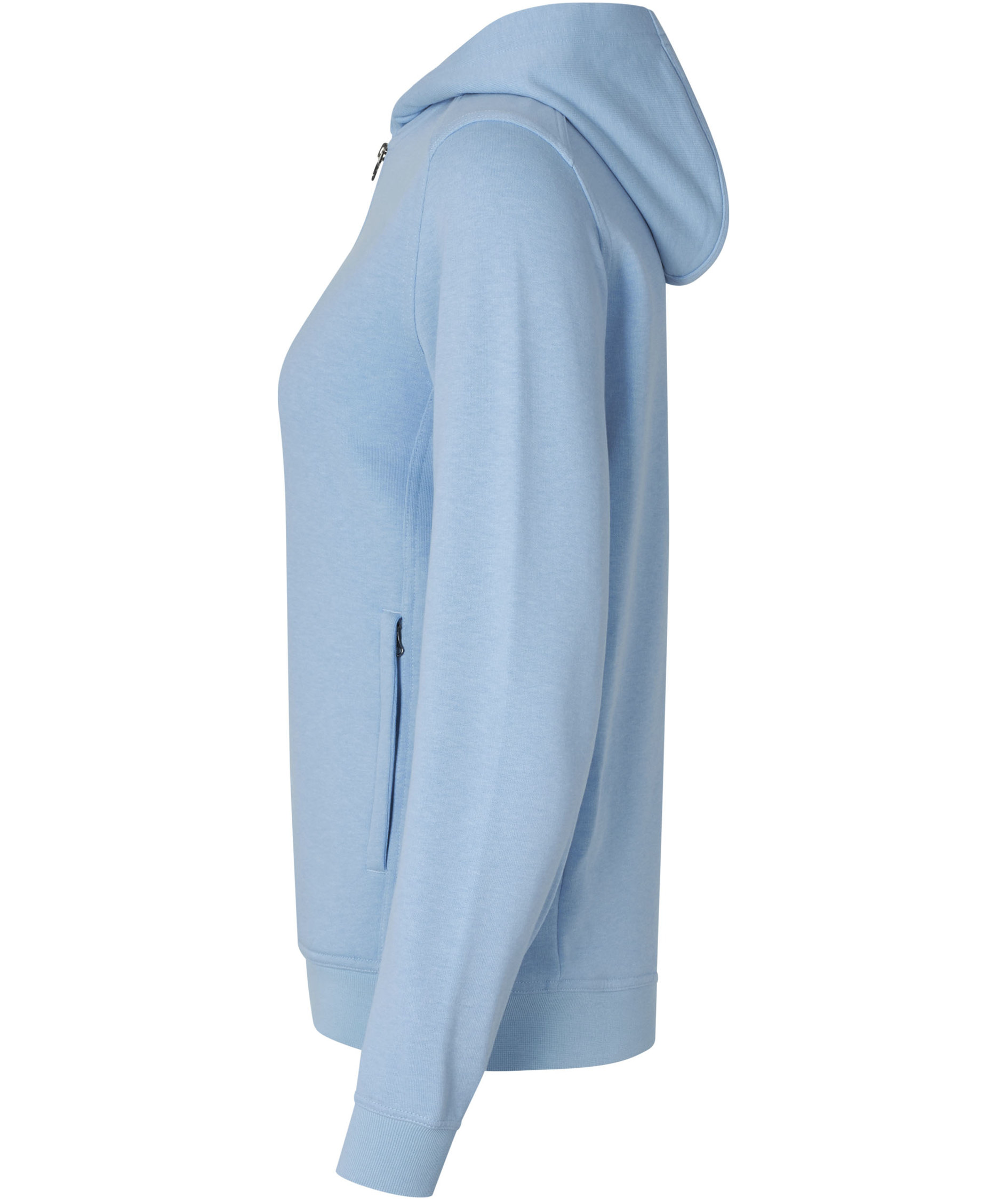 ID Pro Wear Care women's hoodie with zipper, Light Blue, large image number 2