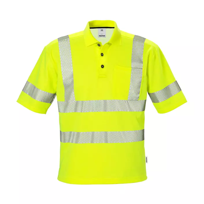 Fristads polo shirt 7406, Hi-Vis Yellow, large image number 0