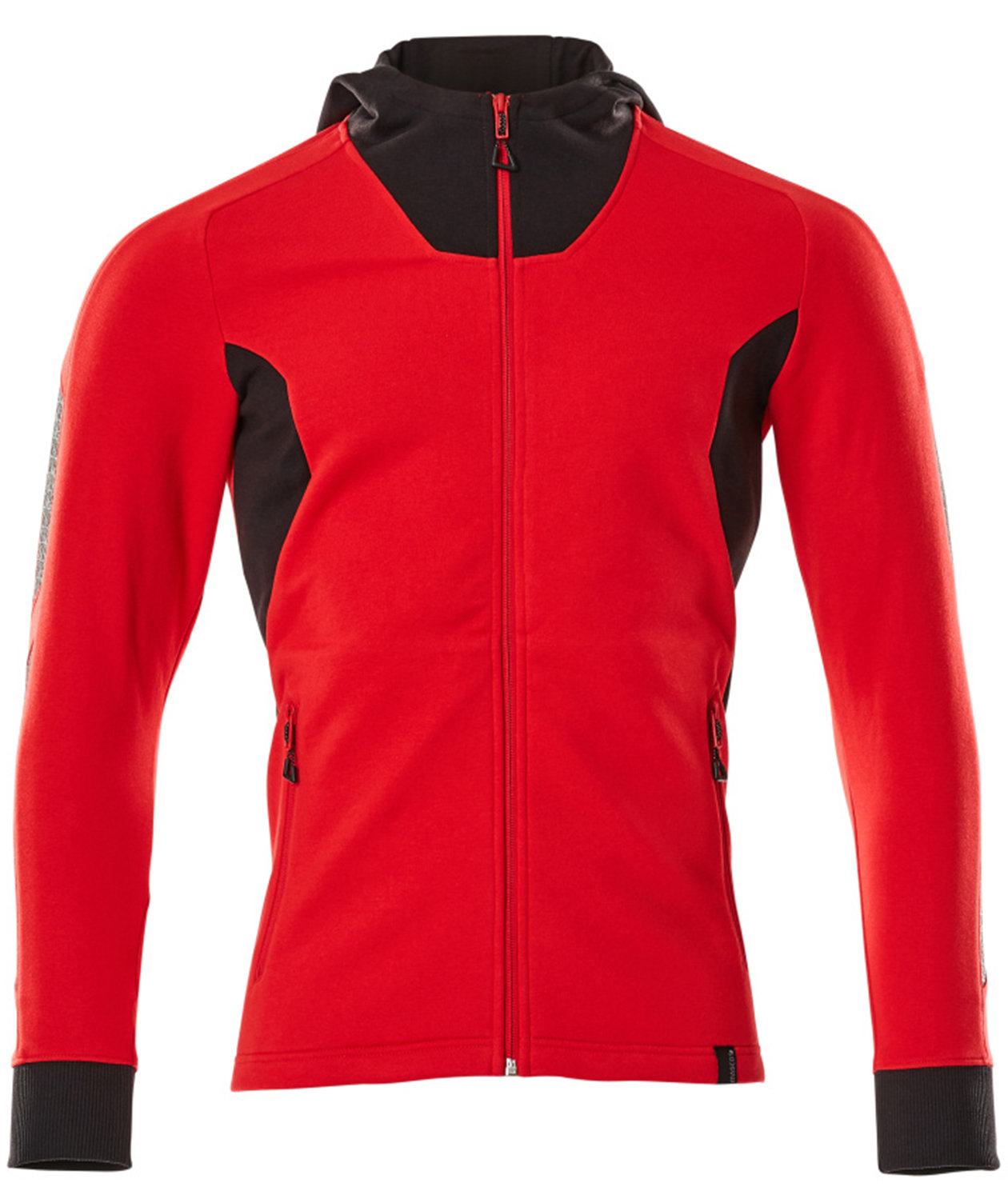 Mascot Accelerate hoodie med blixtl&aring;s, Signal r&ouml;d/svart, large image number 0