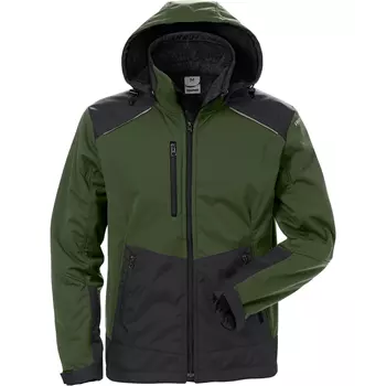 Fristads softshell winter jacket 4060, Army Green/Black
