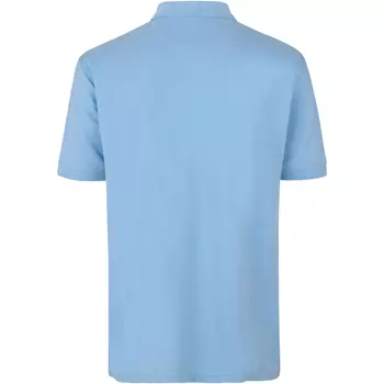 ID PRO Wear Polo T-skjorte med trykknapper, Lys Blå