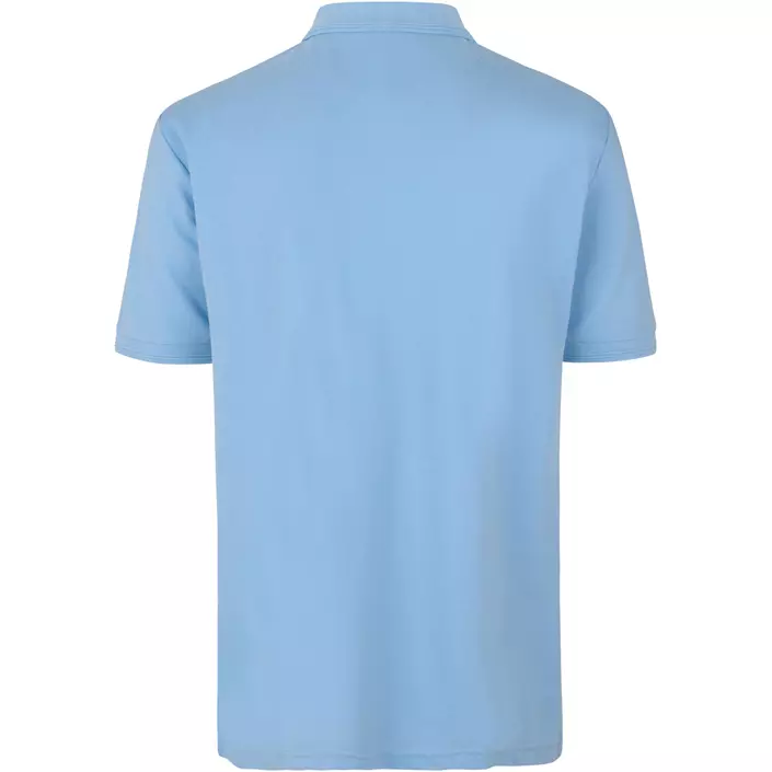 ID PRO Wear Polo T-shirt med trykknapper, Lys Blå, large image number 1