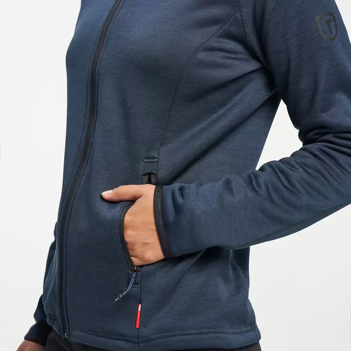 Tenson TXlite dame cardigan, Dark blue, large image number 5