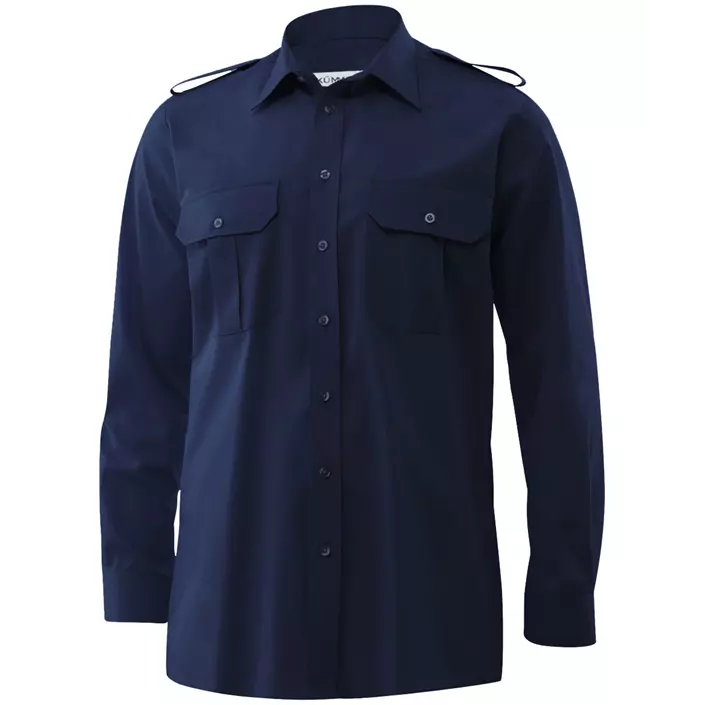 Kümmel Howard Classic Fit Pilotenhemd, Marineblau, large image number 0