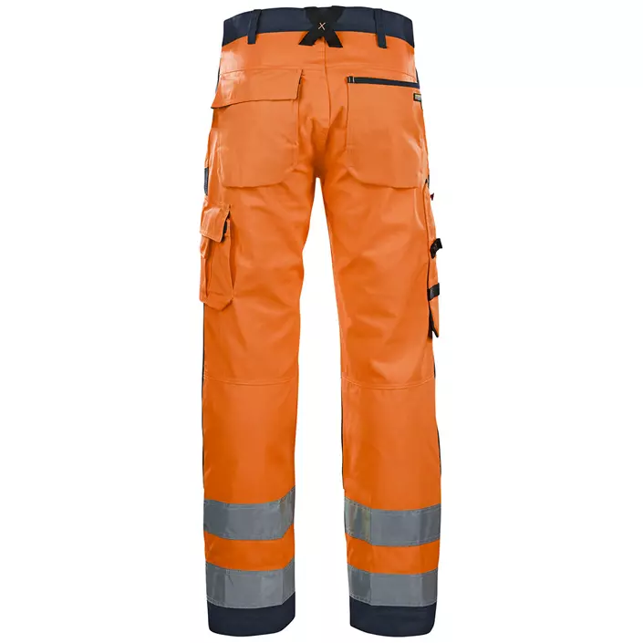 Blåkläder arbejdsbukser, Hi-vis Orange/Marine, large image number 1