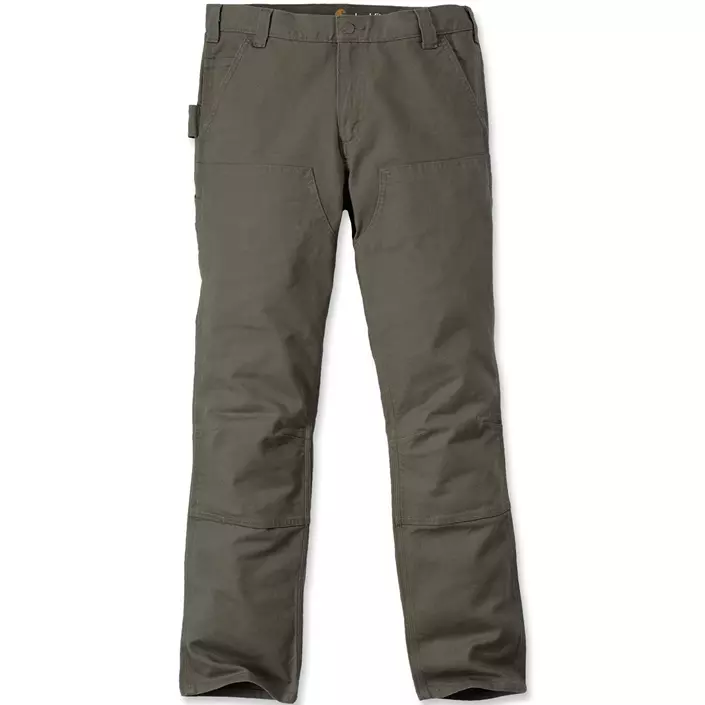 Carhartt Stretch Duck Double Front arbetsbyxa, Tarmac, large image number 0