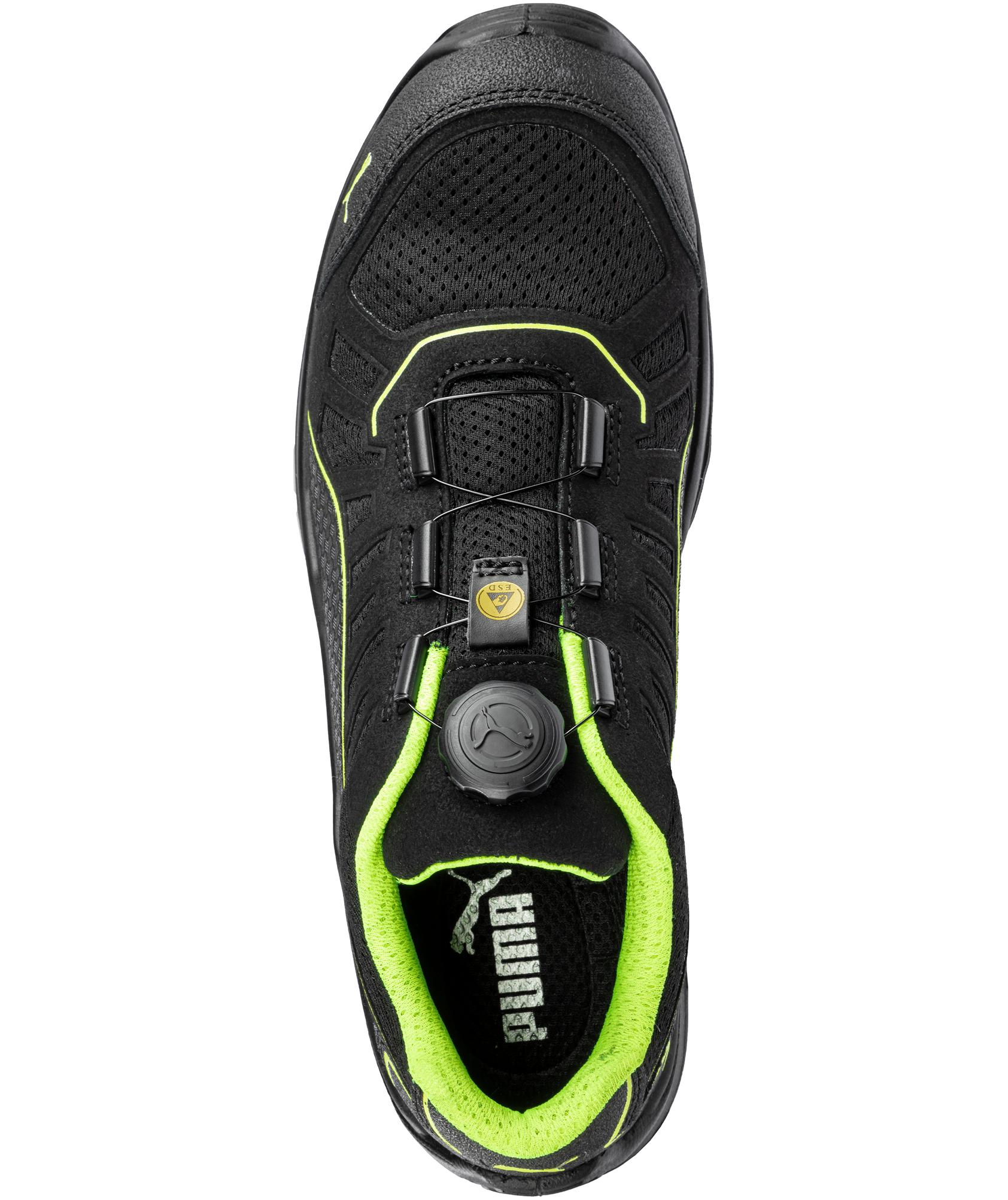 Puma Fuse TC Green Low Disc safety shoes S1P, Black/Green, large image number 3