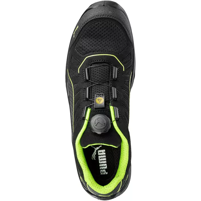 Puma Fuse TC Green Low Disc safety shoes S1P, Black/Green, large image number 3