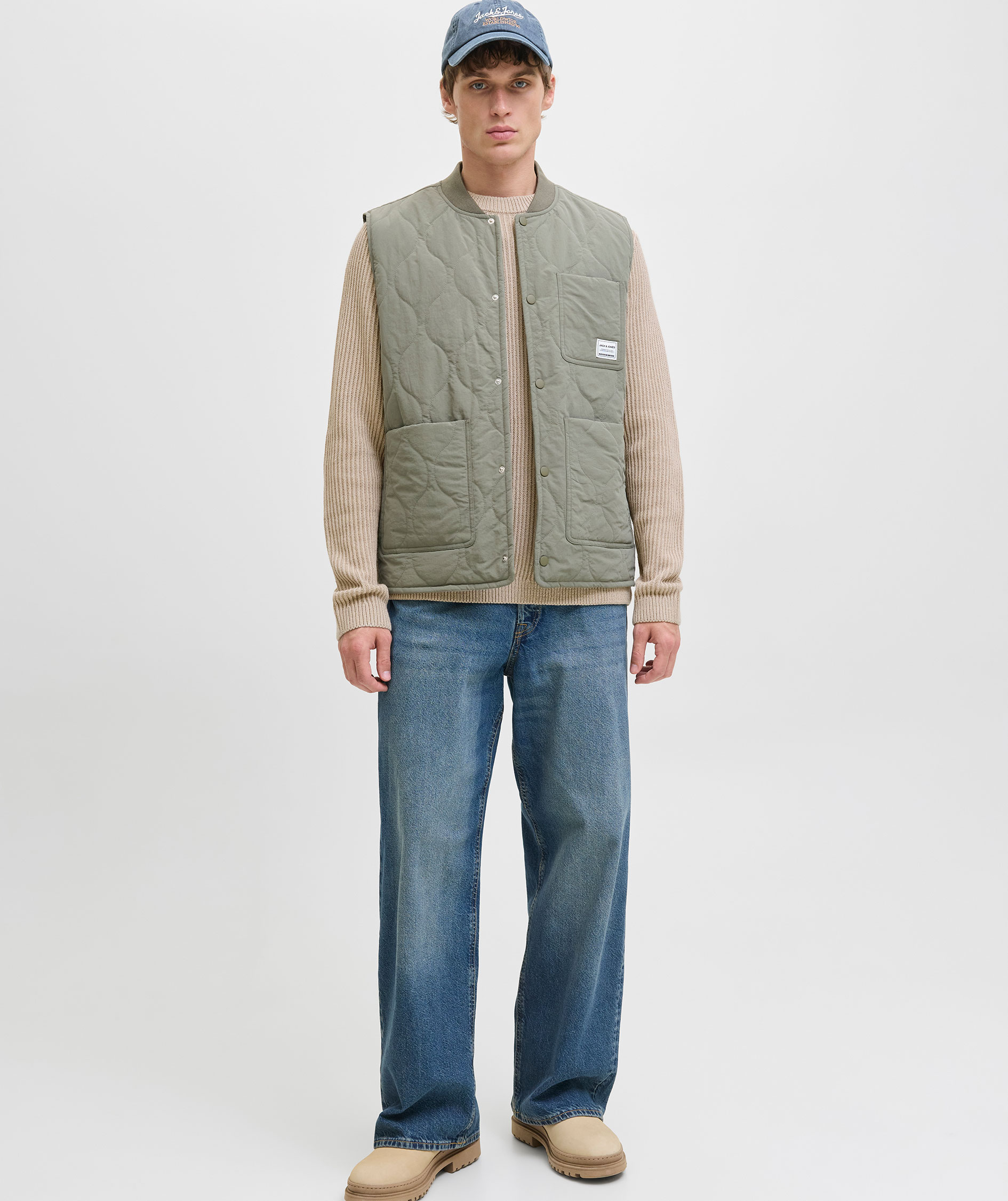 Jack & Jones JJEDOVER knitted pullover, Moonbeam, large image number 7