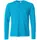 Clique Basic-T langermet T-skjorte, Turquoise, Turquoise, swatch