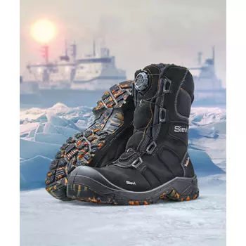Sievi Alaska Roller+ women's winter safety boots S3, Black