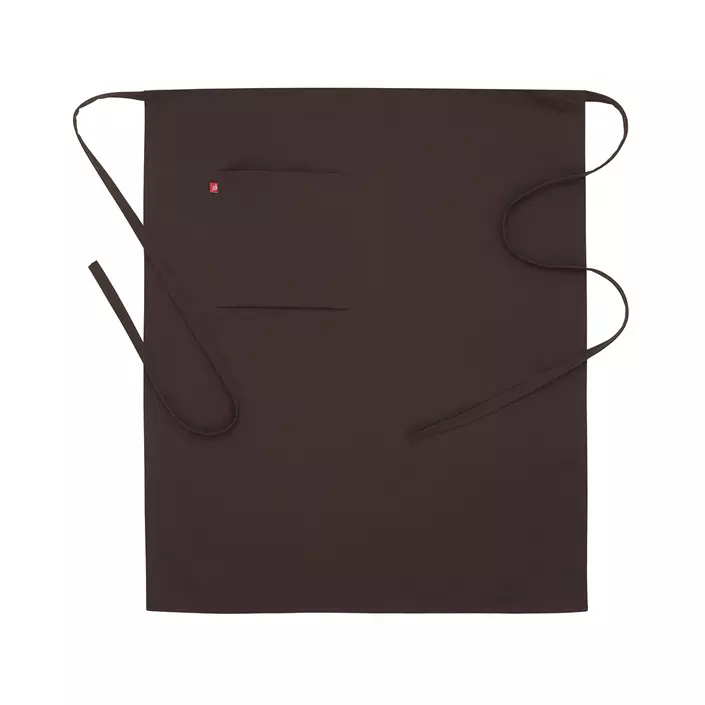 Segers 2645 waist apron with pocket, Dark Brown, Dark Brown, large image number 0