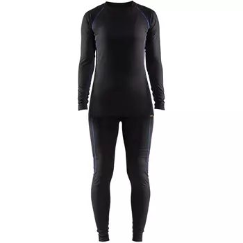 Blåkläder Light women's thermal underwear set, Black/grain blue