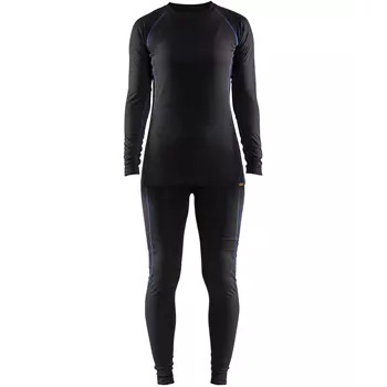 Blåkläder Light women's thermal underwear set, Black/grain blue