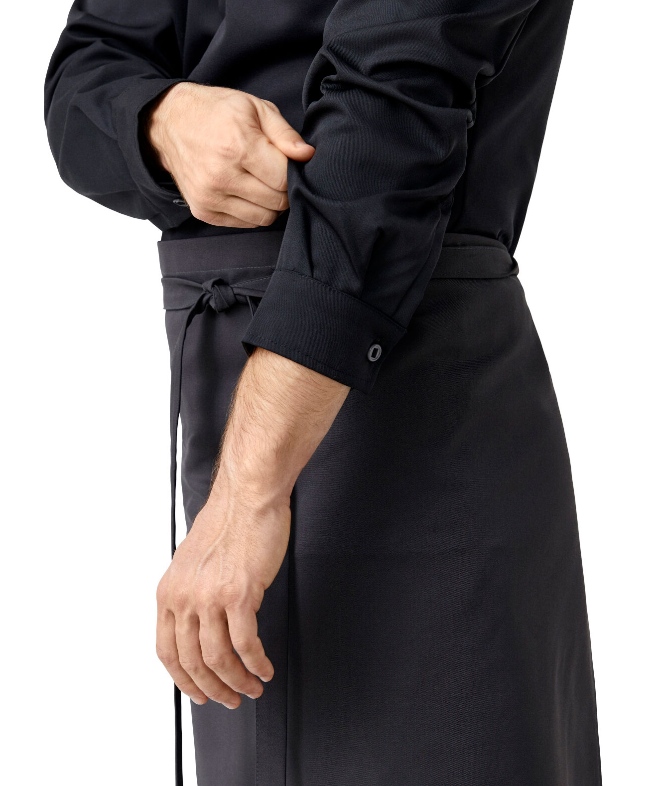 Kentaur Refibra&trade; Tencel chefs jacket, Black, large image number 4