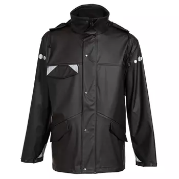 Elka Dry Zone D-Lux PU rain jacket, Black
