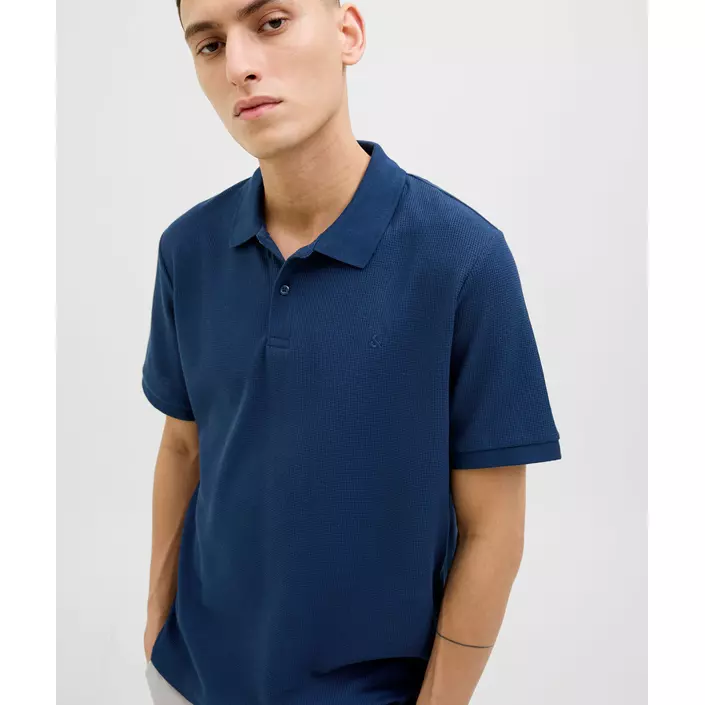 Jack & Jones JJEAUSTIN Polo T-shirt, Navy Blazer, large image number 5