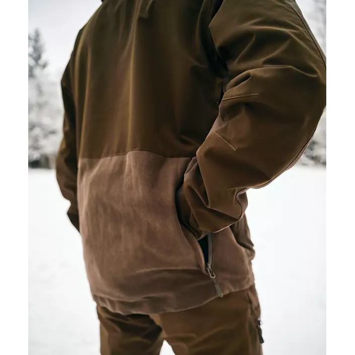 Pinewood Furudal Caribou Hunt Extreme jakke, Suede Brown/dark olive, large image number 5